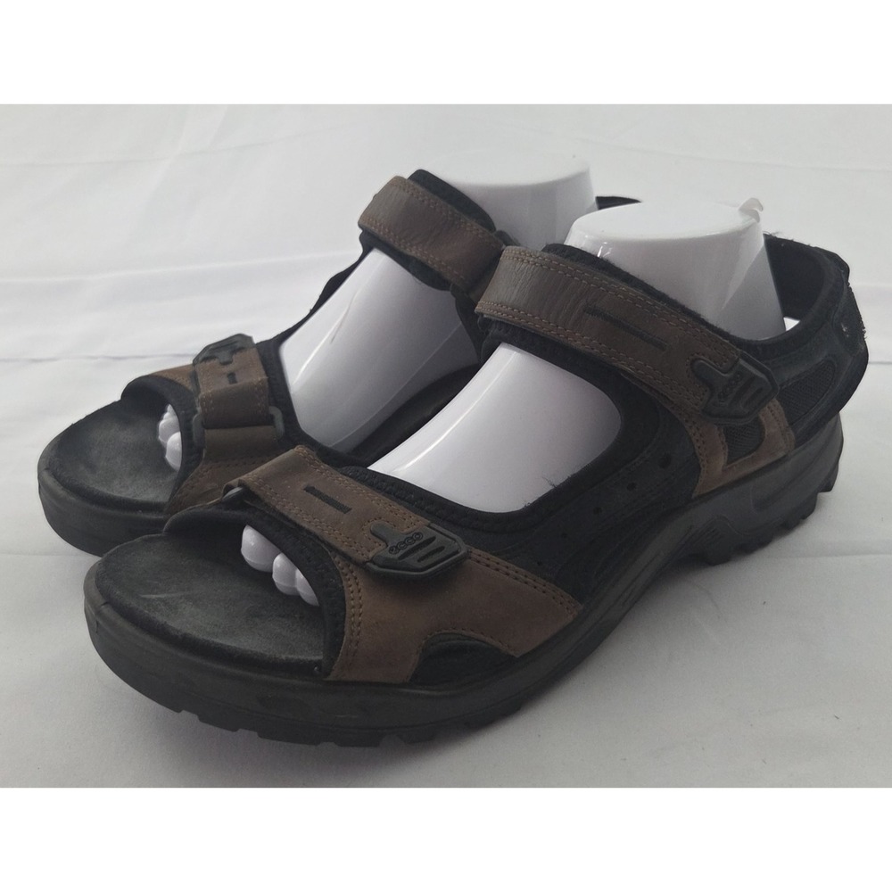 ECCO Yucatan Sandals Mens 44 US 11 Brown Leather Sport Hiking Outdoor Gorpcore